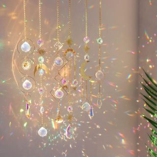 No. 3 - 6Pieces Colorful Crystals Suncatcher Hanging Sun Catcher - 1