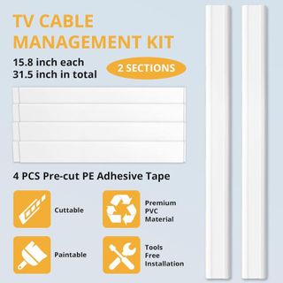 No. 6 - ZhiYo TV Cord Cover for Wall - 4