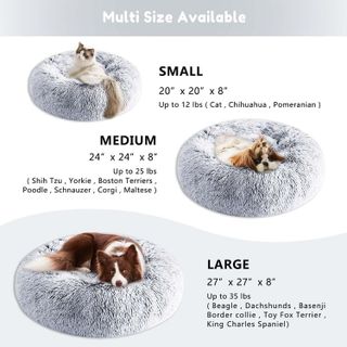 No. 4 - Western Home Faux Fur Original Calming Dog & Cat Bed - 5