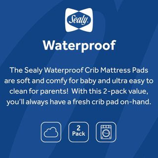 No. 9 - Sealy Waterproof Crib Mattress Pads - 2