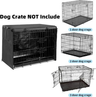 No. 6 - Dog Crate Cover for 48 Inch Wire Extra Large Dog Cage - 3