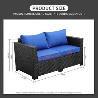 No. 8 - Rattaner Patio PE Wicker Sofa - 3