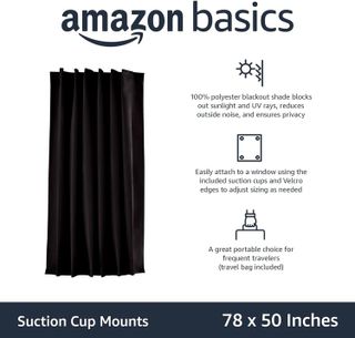 No. 3 - Amazon Basics Portable Window Blackout Curtain Shade - 2