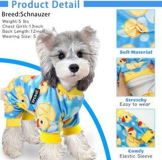 No. 8 - XPUDAC 4 Piece Dog Pajamas - 2