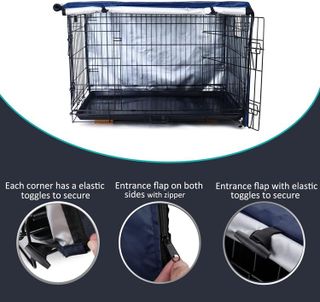 No. 6 - kefit Durable Dog Crate Cover - 3