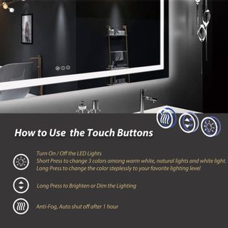 No. 5 - ODDSAN LED Bathroom Mirror - 4