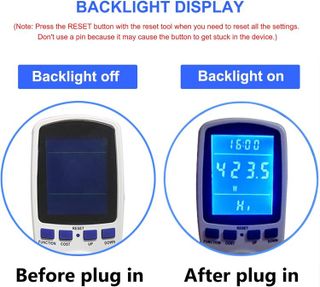 No. 2 - Upgraded Watt Power Meter Plug Home Electrical Usage Monitor Consumption, Energy Voltage Amps Kill Tester - 4