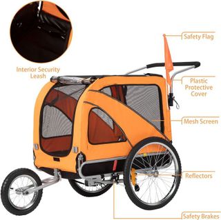No. 5 - Sepnine and Leonpest Large Bicycle Pet Trailer and Jogger - 2