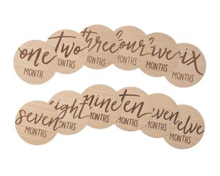 No. 10 - Kate & Milo Baby Monthly Milestone Marker Discs - 1