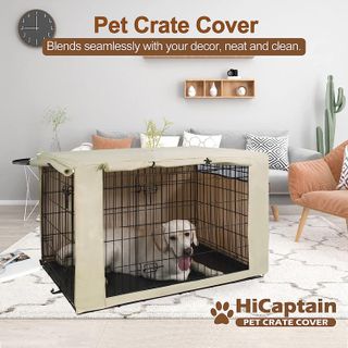 No. 2 - HiCaptain Polyester Dog Crate Cover - 5