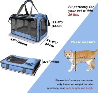 No. 10 - GAPZER Pet Carrier for Large and Medium Cats - 2