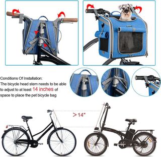 No. 6 - BABEYER Dog Bike Basket - 5