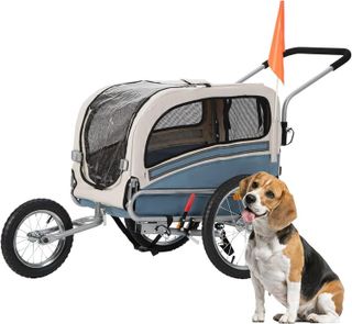 No. 4 - ANOUR 2 in 1 Pet Bicycle Trailer and Jogger Travel Carrier - 1