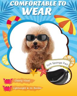 No. 9 - Lewondr Dog Sunglasses - 4