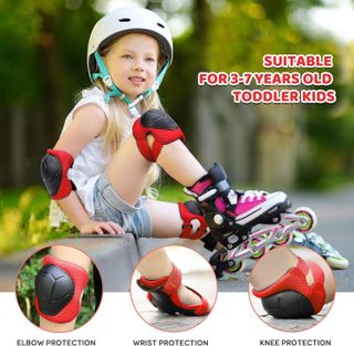 No. 9 - KUYOU Kids Knee Pads Elbow Pads Guards Protective Gear Set - 2