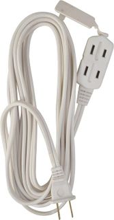 No. 9 - Woods 0600W 3-Outlet 16/2 Cube Extension Cord w/ Power Tap; 6-Feet (White) - 2