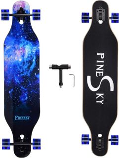 No. 5 - PINESKY 41 Inch Longboard Skateboard - 1