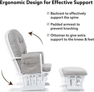 No. 8 - Naomi Home Nursery Glider & Ottoman Sets - 3