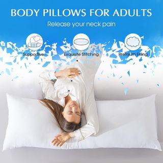 No. 9 - WhatsBedding Full Body Pillows for Adults - 3
