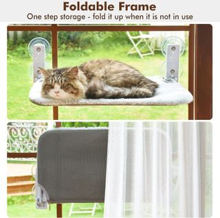 No. 6 - AMOSIJOY Cordless Cat Hammock - 2