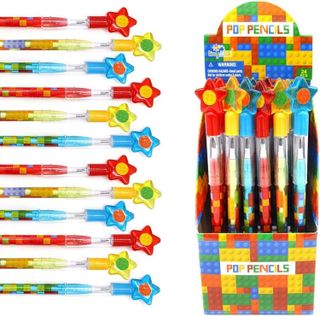 No. 9 - TINYMILLS 24 Building Block Brick Stacking Pencils - 1