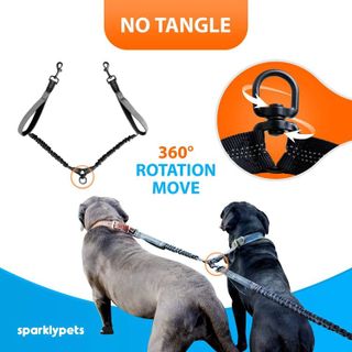 No. 7 - SparklyPets Hands Free Double Dog Leash - 4