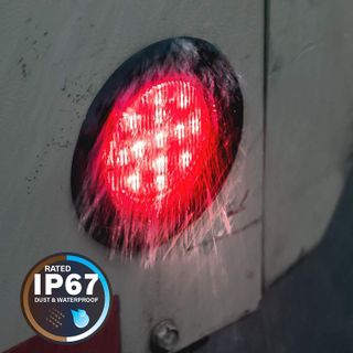 No. 2 - True Mods 2pc 2.5" Red Round Trailer LED Clearance Marker Lights - 5