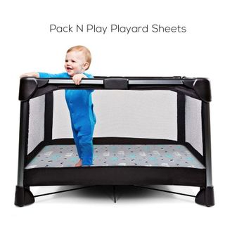 No. 1 - Stretchy Fitted Pack n Play Playard Sheet Set - 4