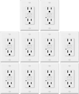 No. 5 - ELECTECK 15 Amp Non-Tamper Resistant GFCI Outlets - 1