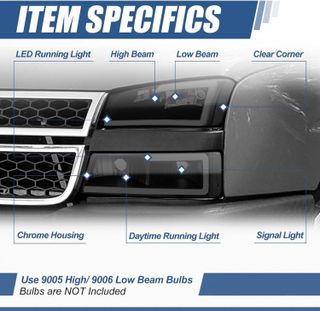 No. 9 - Auto Dynasty LED DRL Bumper Headlight Lamps - 2