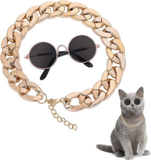 No. 5 - Molain Cat Sunglasses and Collar Necklace - 1