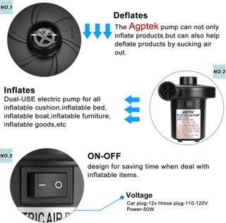 No. 1 - AGPTEK Electric Air Pump - 4