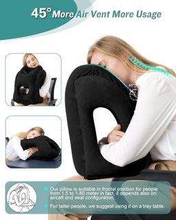 No. 10 - JefDiee Inflatable Travel Pillow - 4