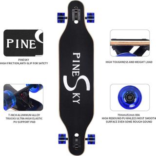No. 5 - PINESKY 41 Inch Longboard Skateboard - 2