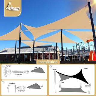 No. 9 - LOVE STORY Sun Shade Sail Canopy - 3