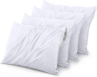 No. 2 - Waterproof Pillow Protector Zippered (4 Pack) Queen - 1