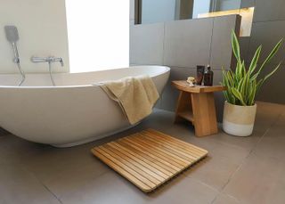 No. 9 - Nordic Style Premium Teak Shower and Bath Mat - 4