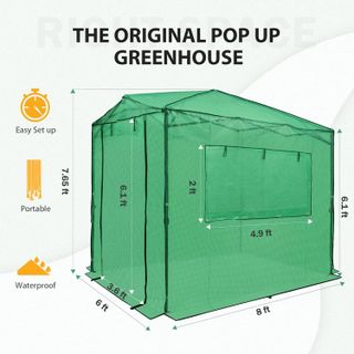 No. 3 - EAGLE PEAK 8x6 Portable, Heavy-Duty, Walk-in Pop-up Greenhouse - 4