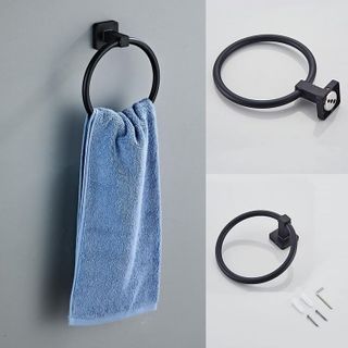 No. 10 - Bluebyrne Matte Black Bathroom Hardware Set 4 Pieces - 5