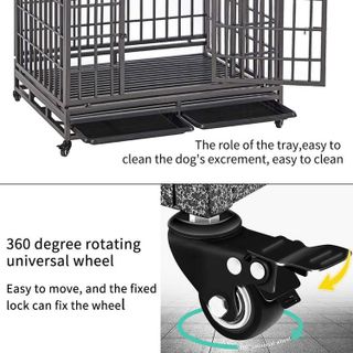 No. 8 - SMONTER 42" Heavy Duty Dog Crate - 4