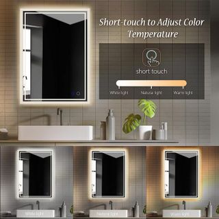 No. 7 - ZELIEVE LED Backlit Mirror Bathroom Vanity with Lights - 4