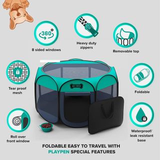 No. 9 - Ruff 'n Ruffus Portable Foldable Pet Playpen - 3