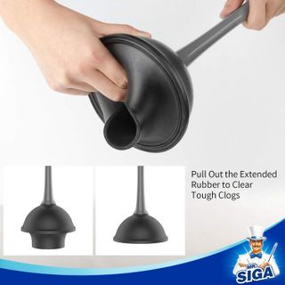 No. 9 - MR.SIGA Toilet Plunger and Holder Set - 3