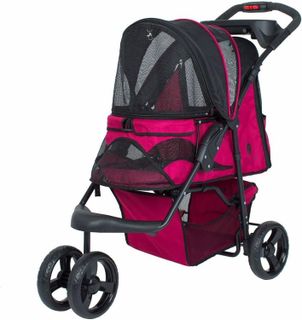 No. 10 - PETIQUE Razzberry Pet Stroller - 1