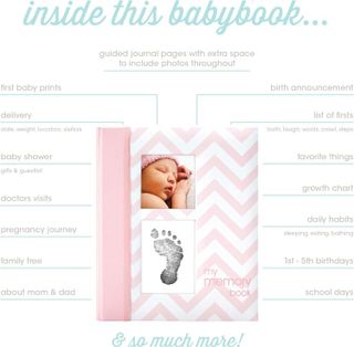 No. 2 - Pearhead First 5 Years Chevron Baby Memory Book - 2