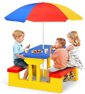 No. 5 - Costzon Kids' Outdoor Table & Chair Set - 1