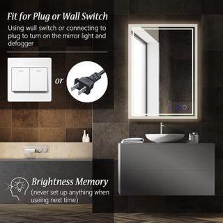 No. 7 - ZELIEVE LED Backlit Mirror Bathroom Vanity with Lights - 5