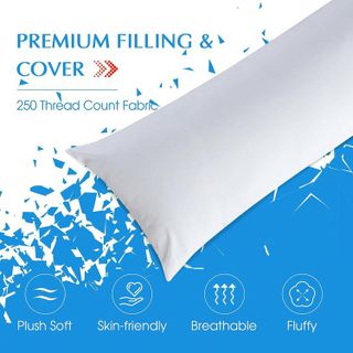 No. 9 - WhatsBedding Full Body Pillows for Adults - 5