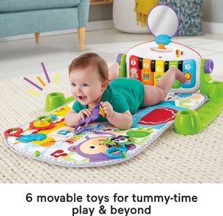 No. 2 - Fisher-Price Baby Playmat Deluxe Kick & Play Piano Gym - 3