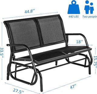 No. 8 - Esright Outdoor Glider Bench - 3